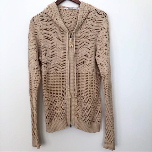 Athleta Tops - Athleta Crochet Tassel Zip-Up Hoodie